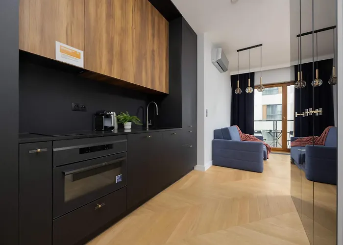 Modern In Wola With Air Conditioning By Renters 华沙